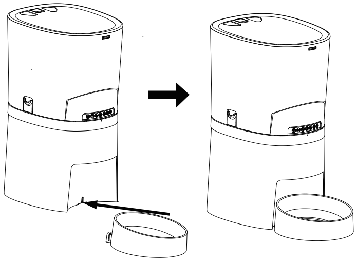 HONEYGUARIDAN A40 Automatic Pet Feeder - Single bowl installation