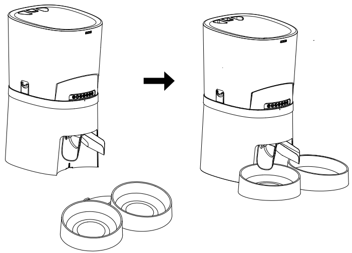 HONEYGUARIDAN A40 Automatic Pet Feeder - host in place