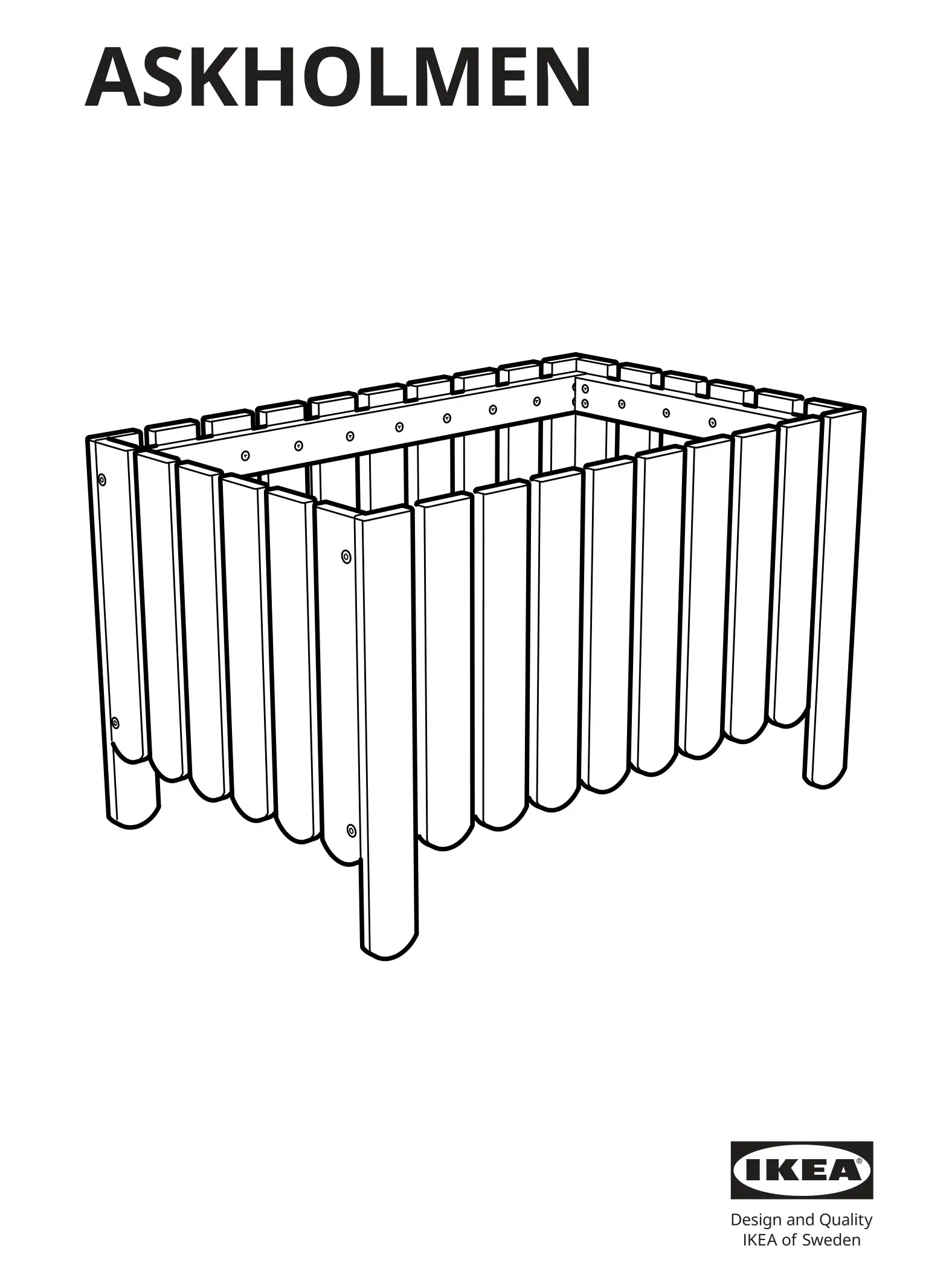 IKEA ASKHOLMEN Flower Box Instruction Manual