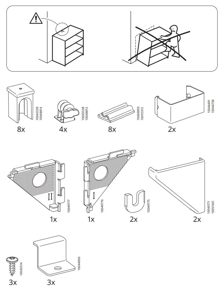IKEA 10045514 ENHET Base FR w Shelves - fIG1