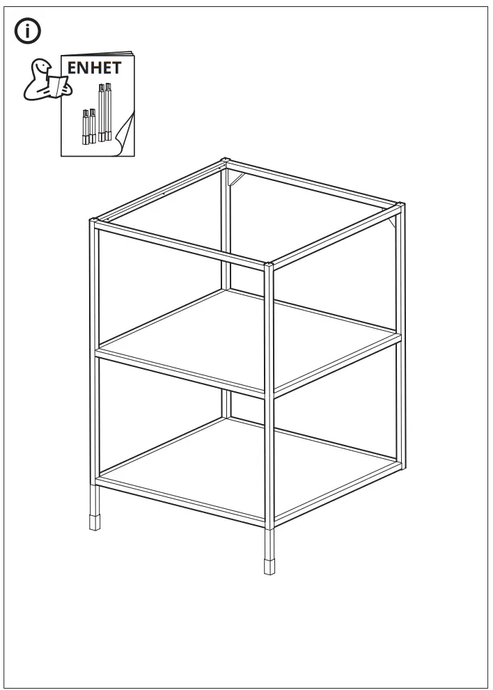 IKEA 10045514 ENHET Base FR w Shelves - fIG9