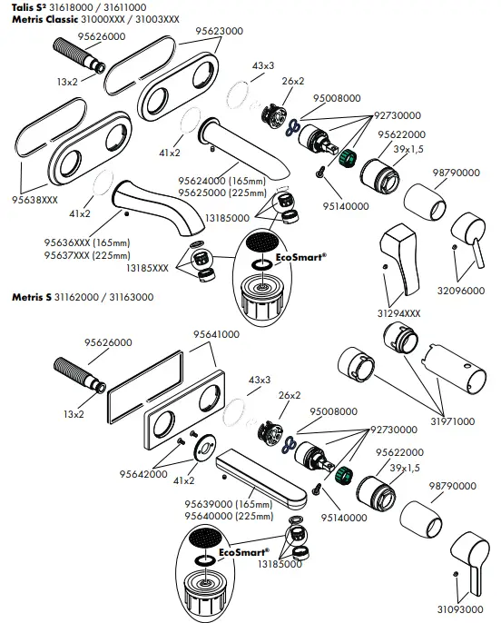 hansgrohe-Metris-Classic,-METRIS-S,-Talis-S2-Mixers-FIG-8