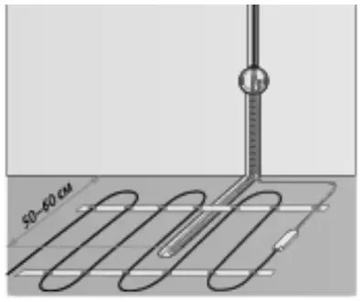 MI HEAT 17 5 Black Gold Heating Mat - FLOOR TEMPERATURE SENSOR