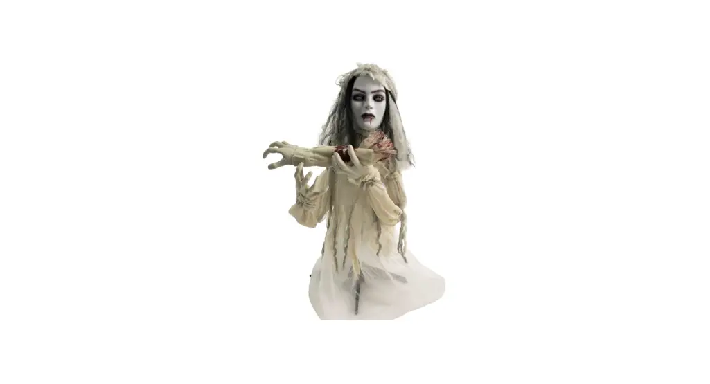 Haunted Hill Farm Hhgirl-6hls Moaning Lighted Animatronic Zombie Free Standing Decoration User Manual