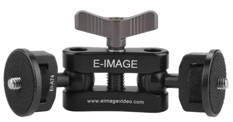 E-IMAGE EI-A74 TWIN 9 Inch Double Ball Clamp Arm