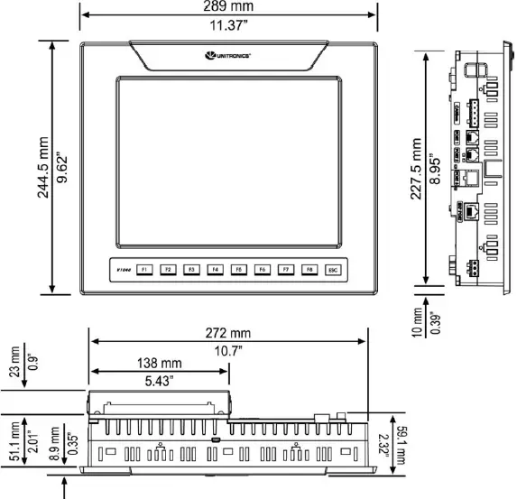 UNITRONICS V1040-T20B Vision OPLC Controller 05