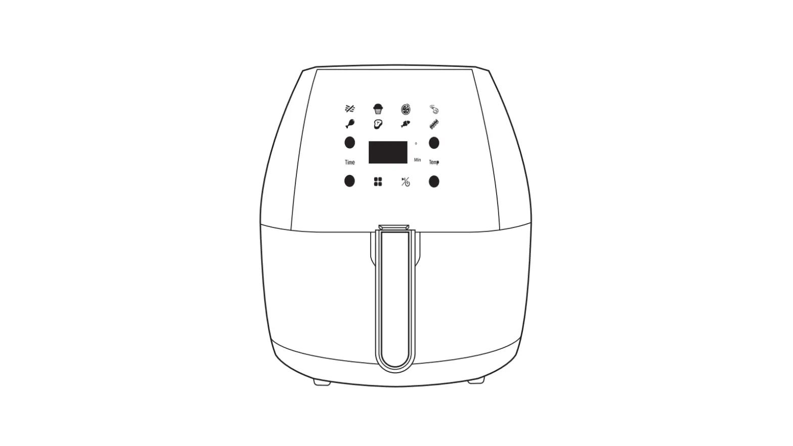 Aim Aaf55 5.5 Litre Air Fryer User Manual