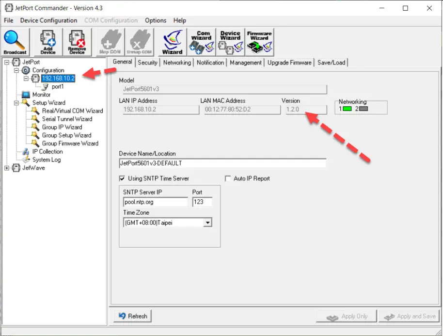 korenix JetPort 5601 Device Server - firmware