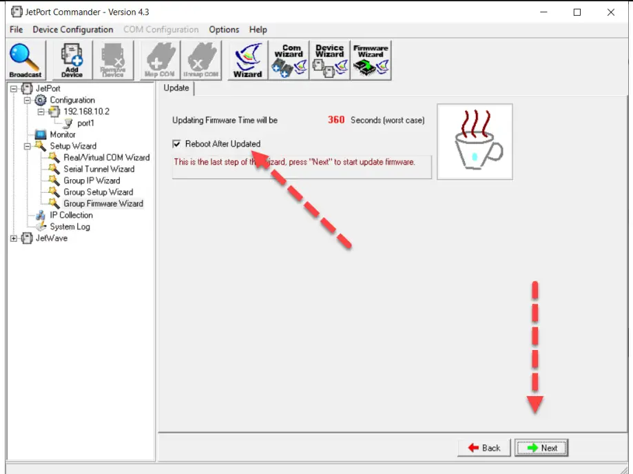 korenix JetPort 5601 Device Server - upgrading