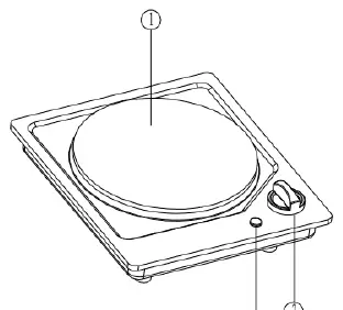 Livoo DOC167 Built In Electric Cooking Plate for Electric Hobs 2