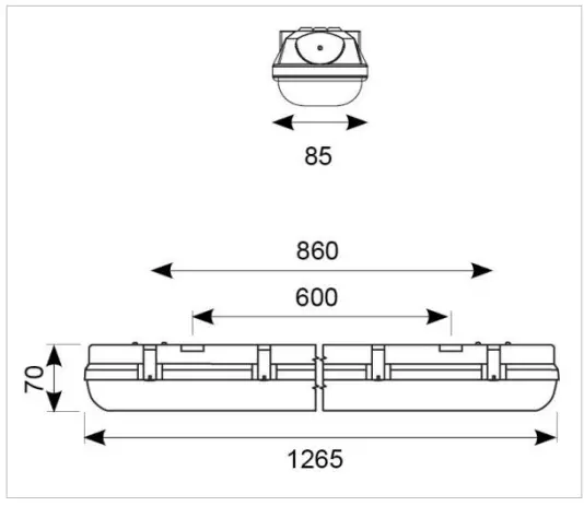 Ansell ATORPLED4-M3 ETIM Ceiling-Wall Luminaire fig-1