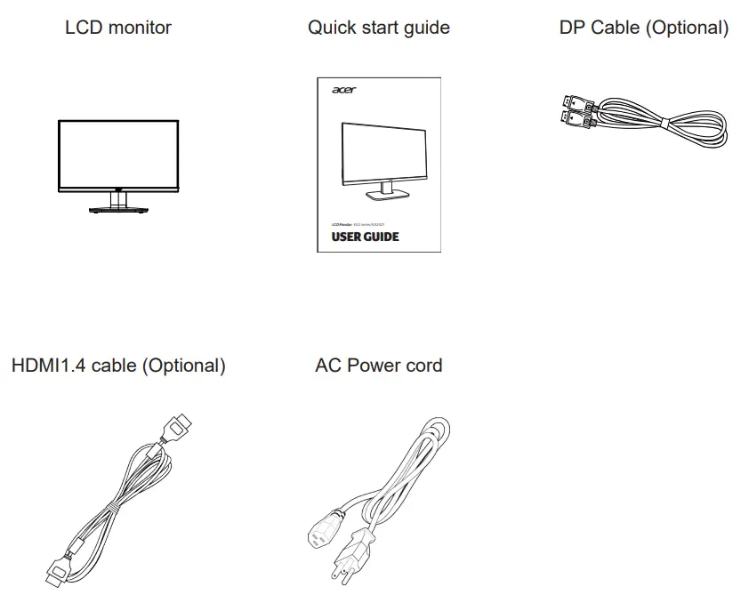 acer KA272 LCD Monitor - Unpacking