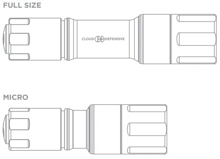 Cloud Defensive MCH 2.0 DF Flashlight - Size