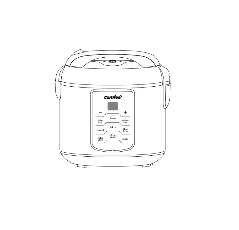 Comfee Crs2010bs 2l Programmable Digital Rice Cooker Instruction Manual