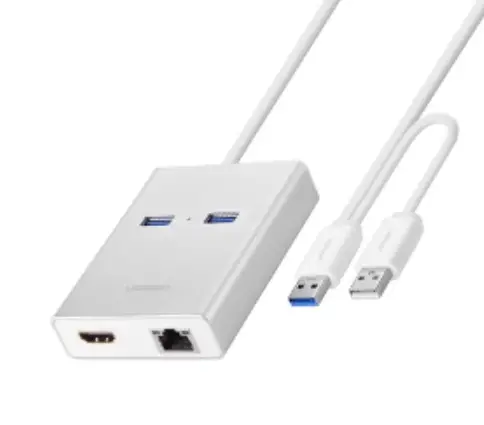 Ugreen 40255 Usb 3.0 To Hdmi + 2 Ports Usb 3.0 + Gigabit Lan Adapter User Manual