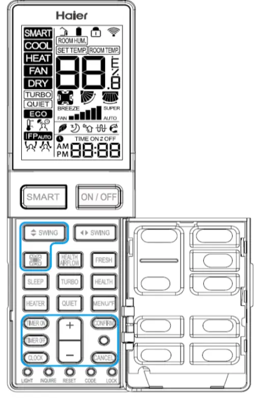 Haier-HBS01-AC-Remote-Control-FIG-2