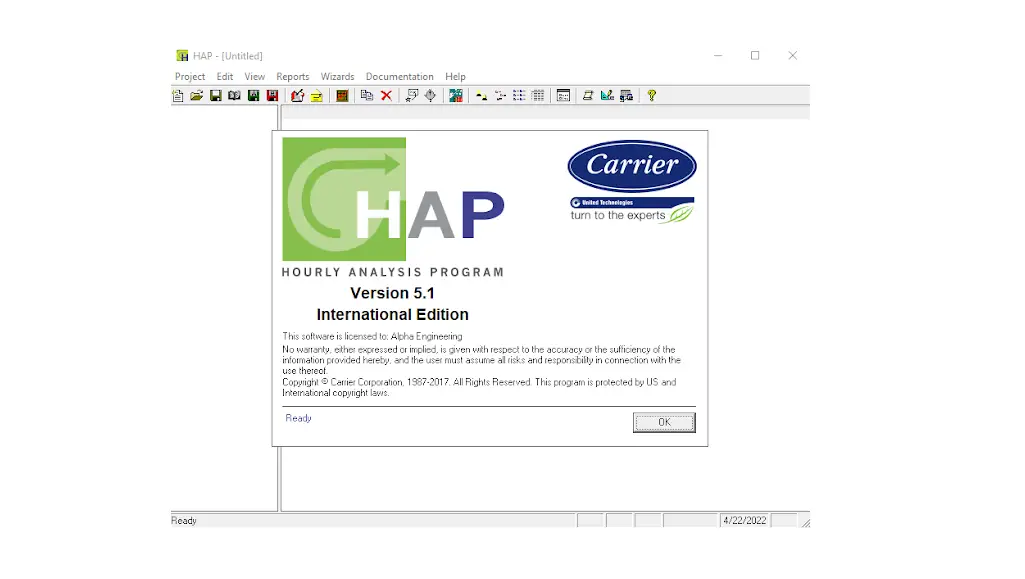Carrier Hap V6.1 Hourly Analysis Program User Guide