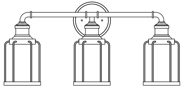 CEDAR 2119-3B 3-Light Vanity Light
