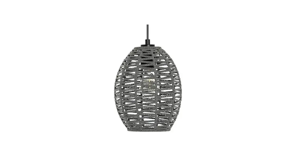 River Of Goods 20695 Isobel 8 Inch 1-light Black Pendant With Gray Rattan Metal Shade Instruction Manual