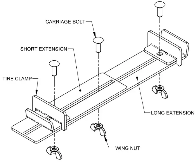 SPEEDWAY 916-03280 Wheel Fitment Simulator Tire Rim Fit - fig 3