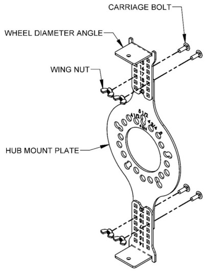 SPEEDWAY 916-03280 Wheel Fitment Simulator Tire Rim Fit - fig 6
