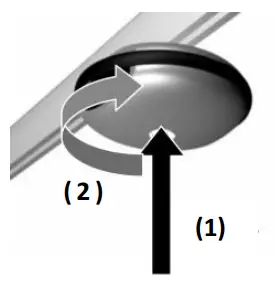 Mounted of Luna/275 ceiling hoist 