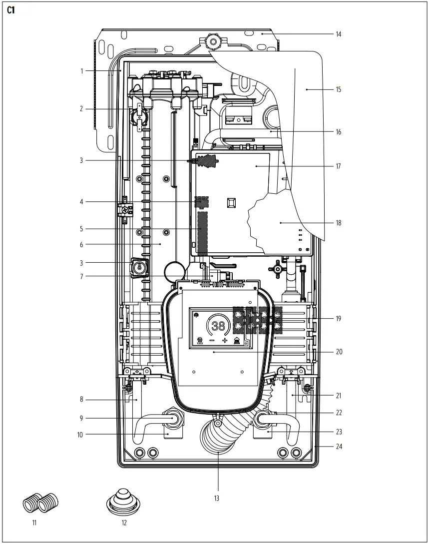 CLAGE E convenience Instant Water Heater DEX Next - List of figures 1