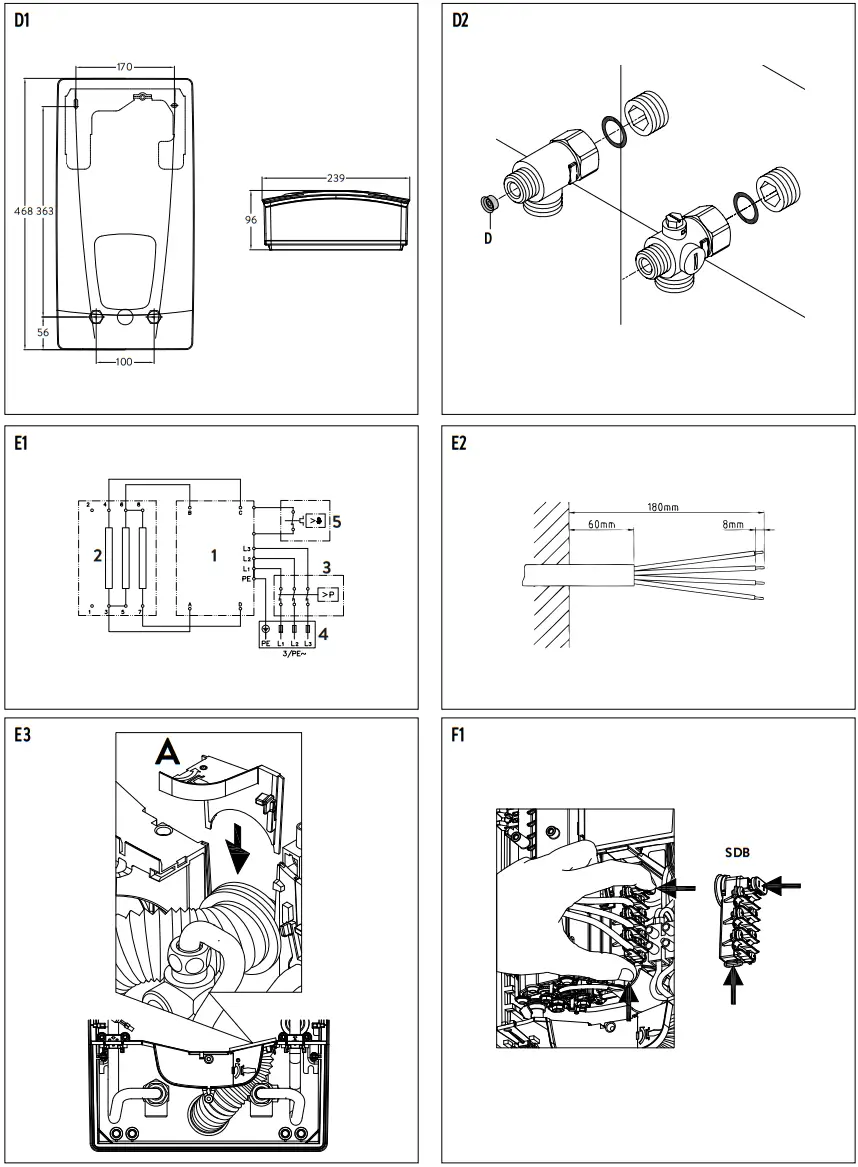 CLAGE E convenience Instant Water Heater DEX Next - List of figures 2