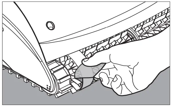 Maytronics Dolphin CLX TCX Robotic Pool Cleaner Swash - coverings on the brushes