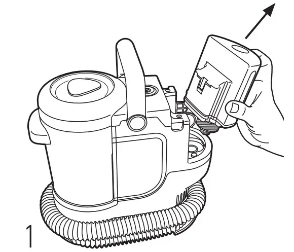 Dirt Devil 961152280 Portable Spot Cleaner - remove cap
