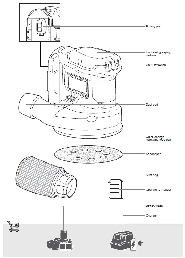 RYOBI RROS18 18V ONE+ Random Orbital Sander Tool Only 3