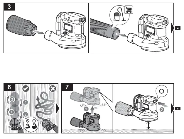 RYOBI RROS18 18V ONE+ Random Orbital Sander Tool Only 5