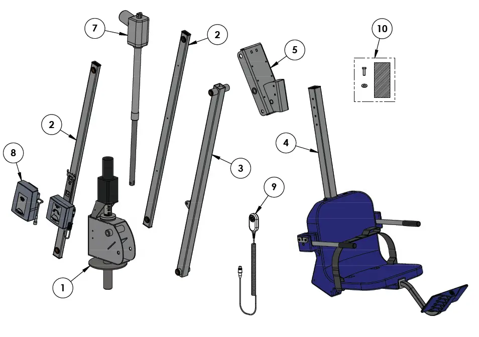 Aqua Creek Products Mighty 400 Pool Lift 1