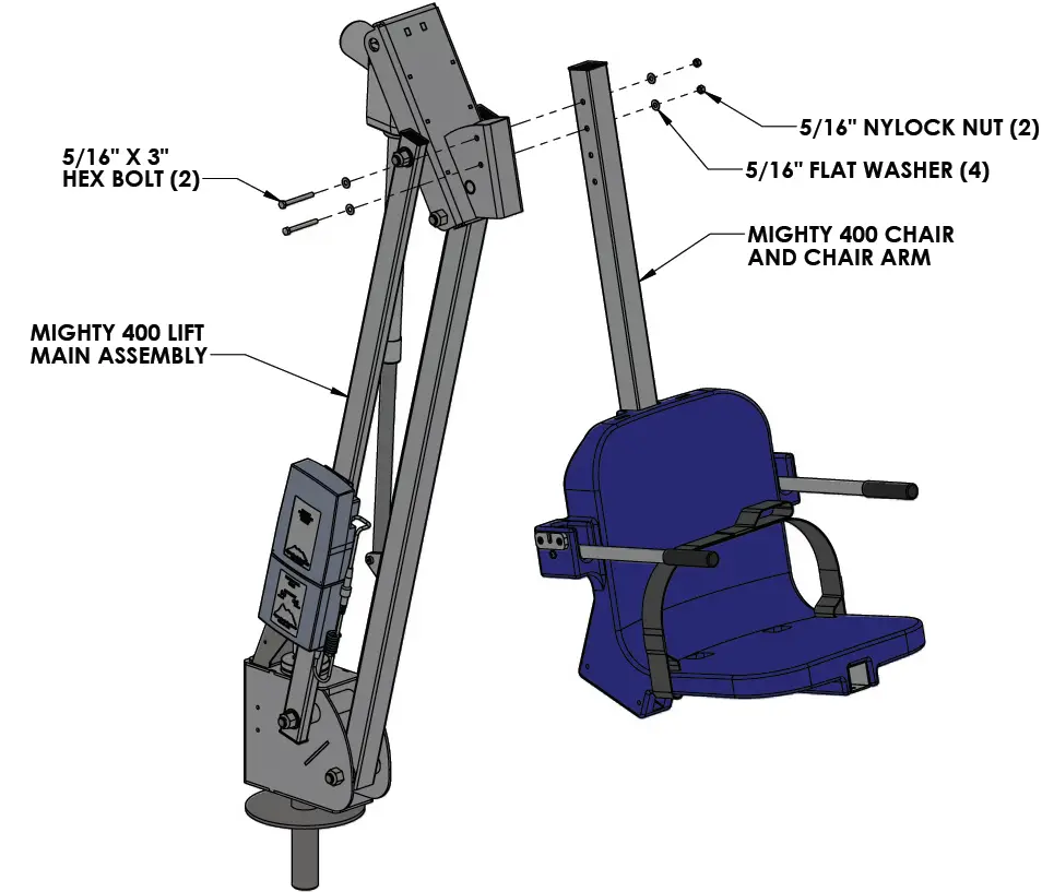 Aqua Creek Products Mighty 400 Pool Lift 6