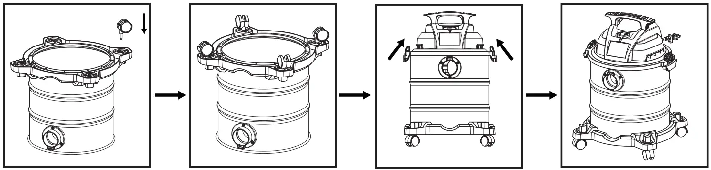STANLEY SL18116 Wet-Dry Vacuum - CASTER ASSEMBLY