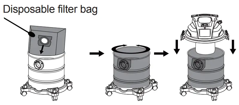 STANLEY SL18116 Wet-Dry Vacuum - DISPOSABLE FILTER BAG