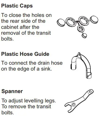 Electrolux EWF8024Q5WB Front Load Washing Machine User Manual - Accessories