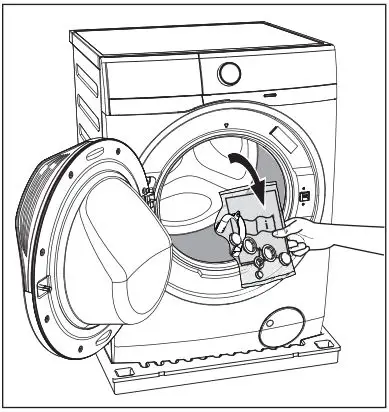 Electrolux EWF8024Q5WB Front Load Washing Machine User Manual - Open the door