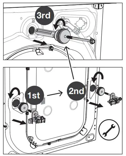 Electrolux EWF8024Q5WB Front Load Washing Machine User Manual - Pull out the plastic spacers