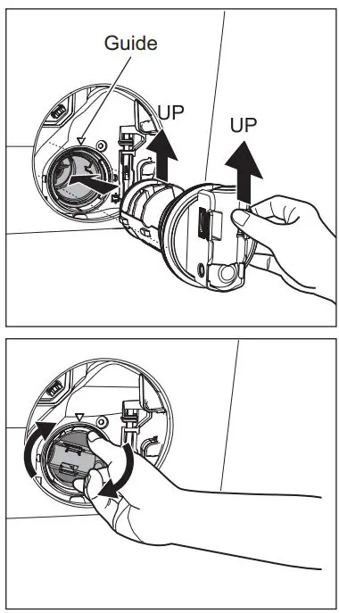 Electrolux EWF8024Q5WB Front Load Washing Machine User Manual - Put the filter back into the housing
