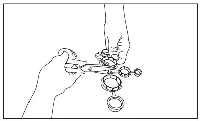 Electrolux EWF8024Q5WB Front Load Washing Machine User Manual - Put the plastic caps in the holes