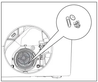 Electrolux EWF8024Q5WB Front Load Washing Machine User Manual - Remove fluff and objects