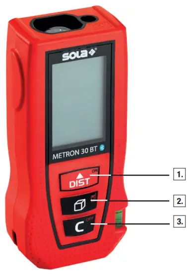 sola METRON 30 BT Laser Range Finder - Function Buttons