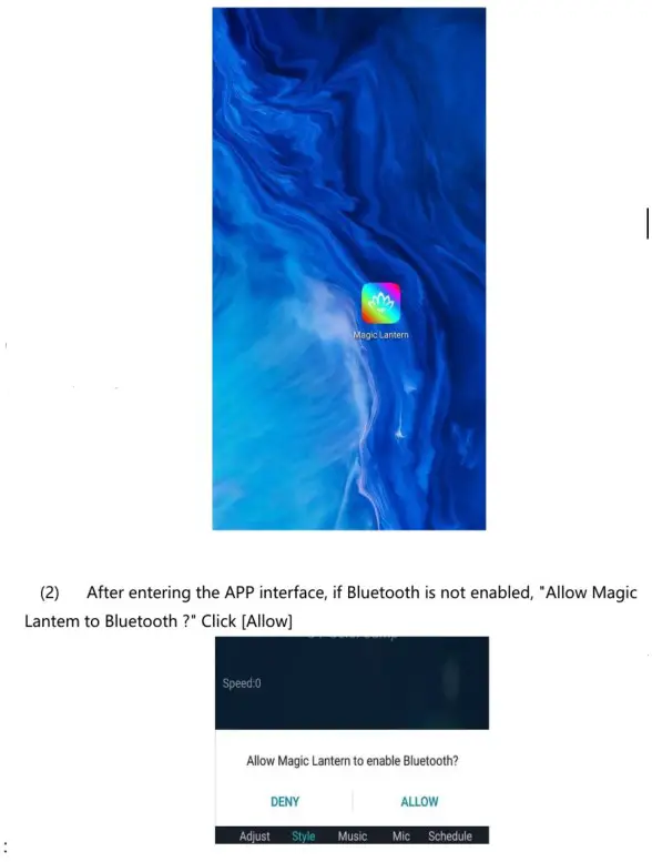 Ytiws Whip Lights Spiral RGB Chasing Light App - App Operation 2