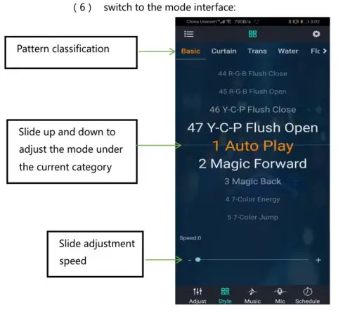Ytiws Whip Lights Spiral RGB Chasing Light App - App Operation 6