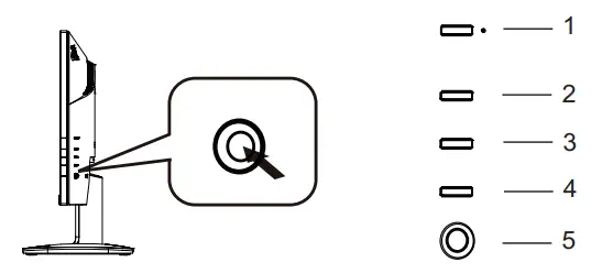 acer KA272 LCD Monitor - Controls