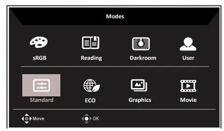 acer KA272 LCD Monitor - key3