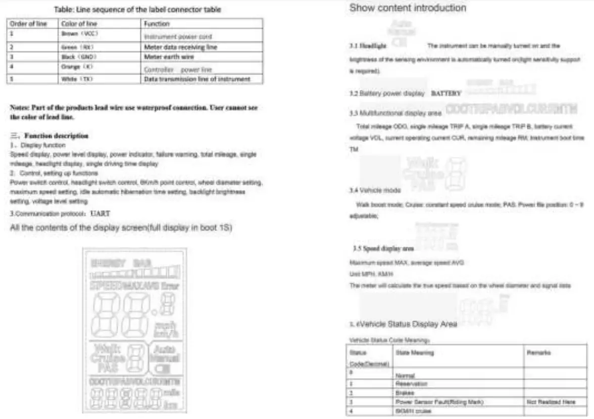 SONGZO MX02S Electric Bicycle -Operation Instructions4