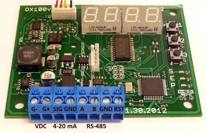 CO2Meter com TR250Z Oxygen Sensor - Terminal Connectors