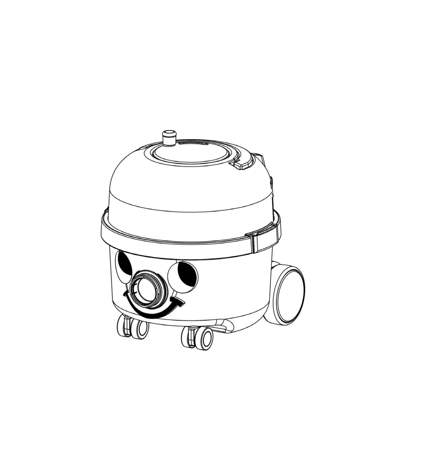 Numatic Hetty.160-11 Henry Xtend Bagged Cylinder Vacuum Cleaner Instruction Manual